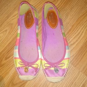 Coach slip on summer shoes 8.5
